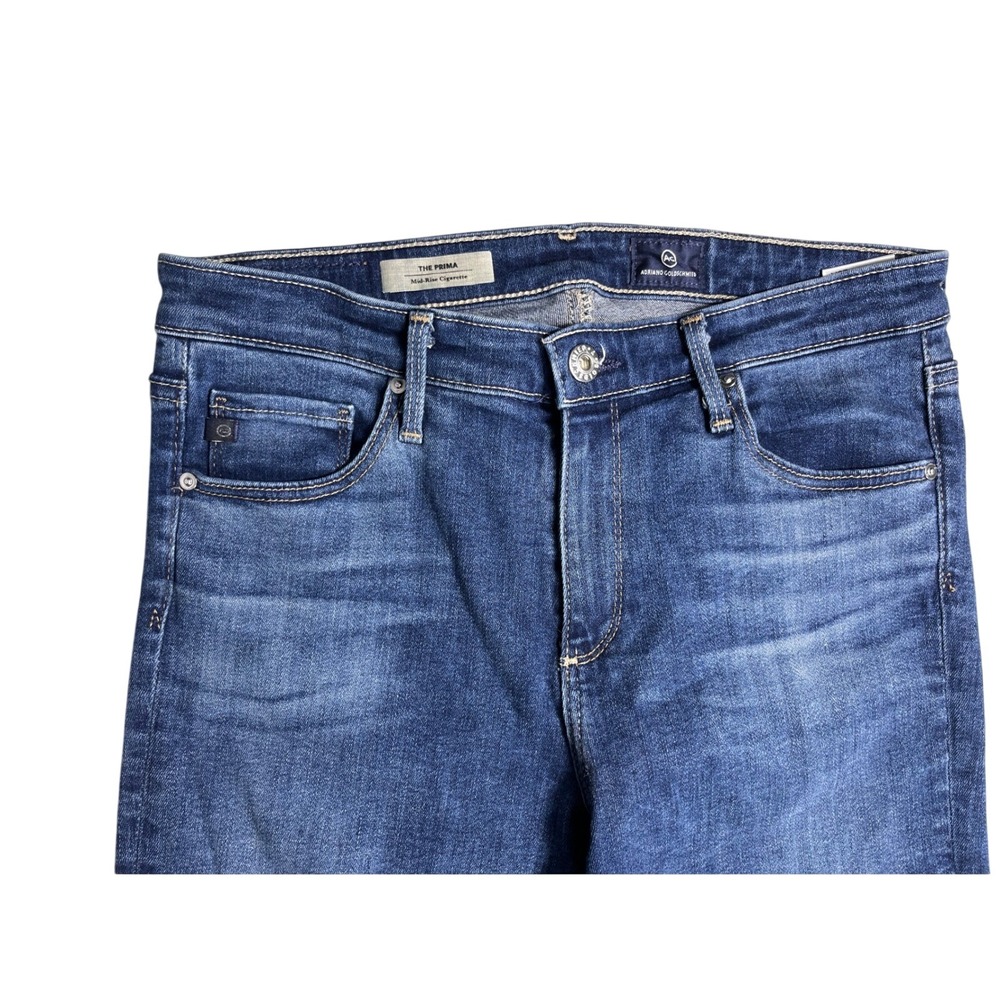 AG Adriano Goldschmied The Prima Mid Rise Cigarette Jeans 28R - Picture 4 of 5